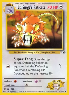 Lt. Surge's Raticate 51