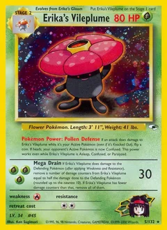 Erika's Vileplume Holo 5