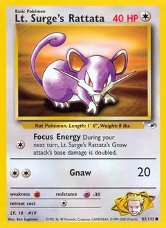 Lt. Surge's Rattata 82