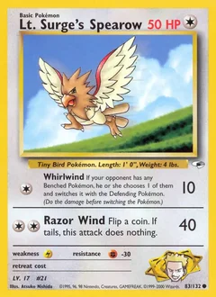 Lt. Surge's Spearow 83