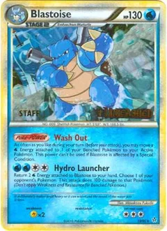 Blastoise Staff Prerelease Holofoil 13