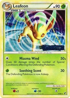 Leafeon Prerelease Holofoil 17