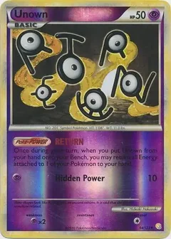 Unown Reverse Holo 54