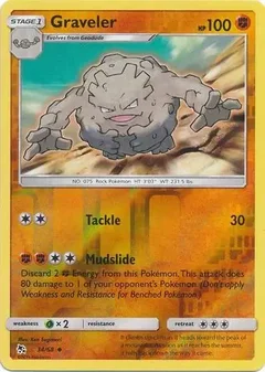 Graveler Reverse Holo 34