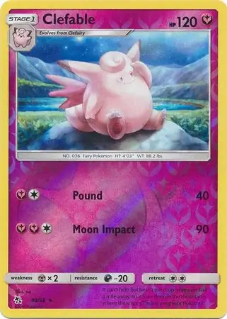 Clefable Reverse Holo