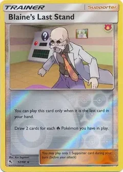 Blaine's Last Stand Reverse Holo 52