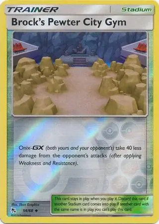 Brock's Pewter City Gym Reverse Holo