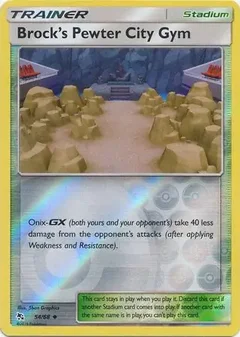 Brock's Pewter City Gym Reverse Holo 54