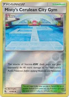 Misty's Cerulean City Gym Reverse Holo 61