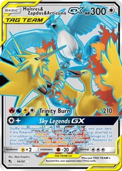 Full Art Moltres & Zapdos & Articuno GX 66