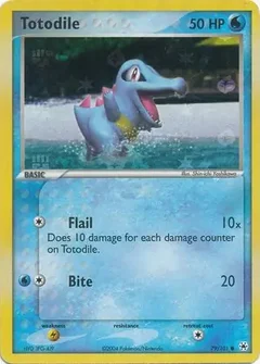 Totodile Reverse Holo 79