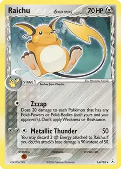 Raichu Holo 15