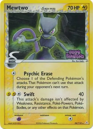 PokeDATA - Check current Pokemon card values for Mewtwo Reverse Holo 24!