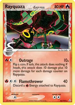 Rayquaza, Holon Phantoms #26 Pokémon card