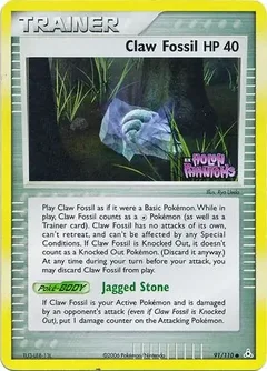 Claw Fossil Reverse Holo 91