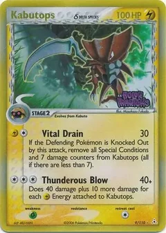 Kabutops Reverse Holo 9