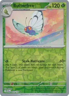 Butterfree Reverse Holo 003