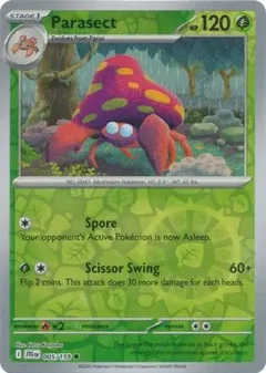 Parasect Reverse Holo 005