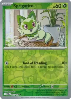 Sprigatito Reverse Holo 016