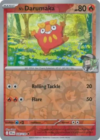 N's Darumaka Reverse Holo
