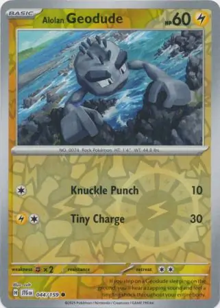 Alolan Geodude Reverse Holo