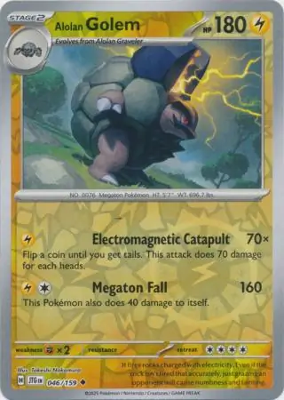 Alolan Golem Reverse Holo