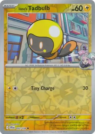 Iono's Tadbulb Reverse Holo