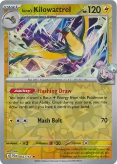 Iono's Kilowattrel Reverse Holo 055