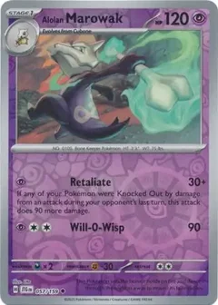 Alolan Marowak Reverse Holo 057
