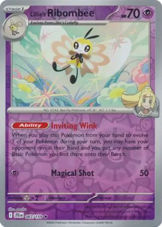 Lillie's Ribombee Reverse Holo