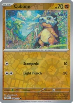 Cubone Reverse Holo 076