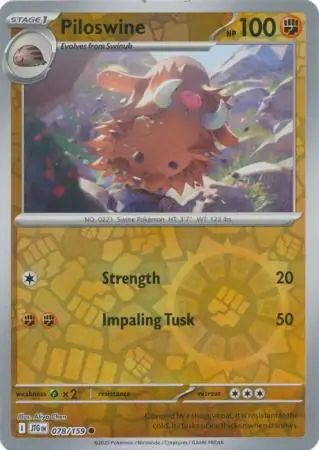 Piloswine Reverse Holo