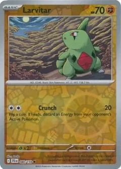 Larvitar Reverse Holo 080