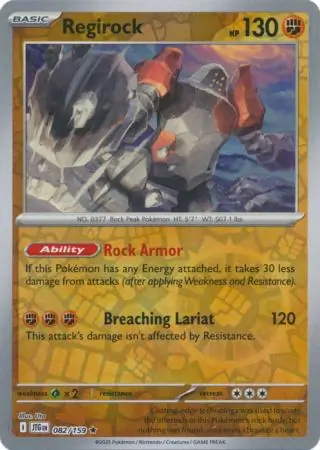 Regirock Reverse Holo