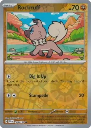 Rockruff Reverse Holo