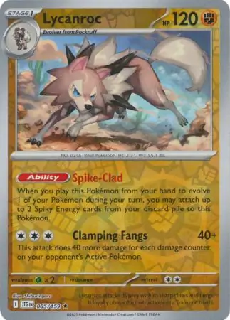 Lycanroc Reverse Holo