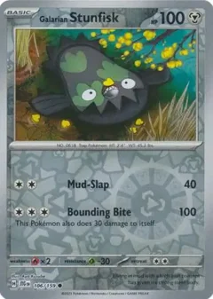 Galarian Stunfisk Reverse Holo 106