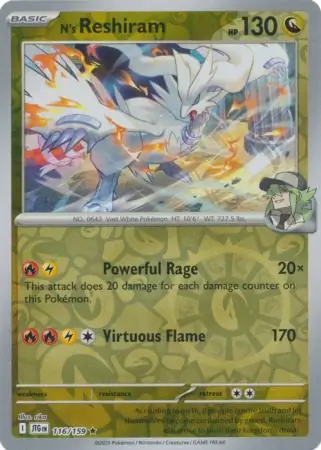 N's Reshiram Reverse Holo