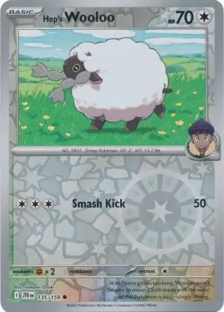 Hop's Wooloo Reverse Holo