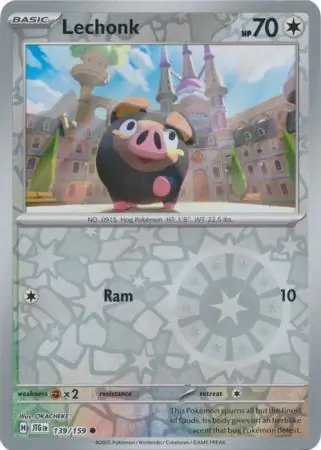 Lechonk Reverse Holo