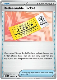 Redeemable Ticket 156