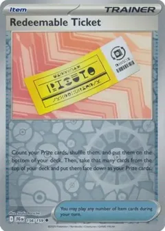 Redeemable Ticket Reverse Holo 156