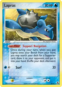 PokeDATA - Check current Pokemon card values for Lapras Holo 8!