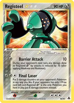 PokeDATA - Check current Pokemon card values for Registeel Gold Star 92!