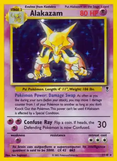 Alakazam Holo, Legendary Collection #1 Pokémon card