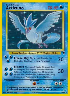 Articuno Holo, Legendary Collection #2 Pokémon card
