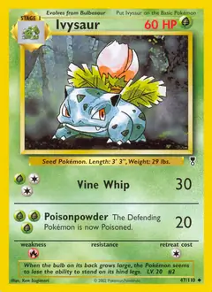 Ivysaur, Legendary Collection #47 Pokémon card