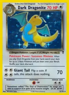 Dark Dragonite Holo 5