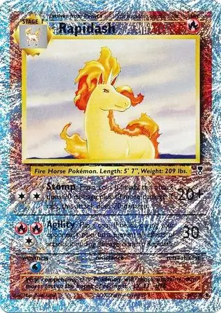 Rapidash Reverse Holo, Legendary Collection #60 Pokémon card