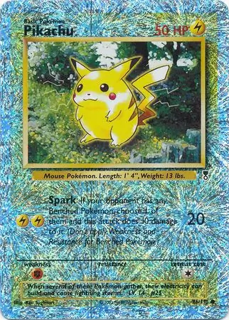 Pikachu Reverse Holo - Legendary Collection